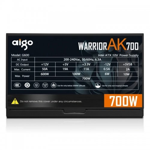 Захранващ блок Aigo AK700-RGB (снимка 6)