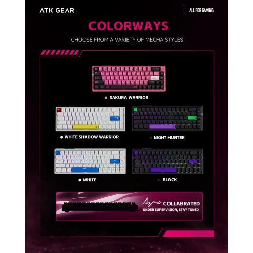 Клавиатура ATK RS6-ULTRA-WSW-TTC (снимка 6)