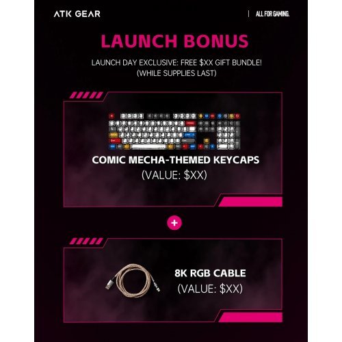 Клавиатура ATK RS6-WH-GJP (снимка 7)