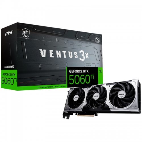 Видео карта MSI RTX_5060_TI_16G_VENTUS_3X_OC (снимка 1)
