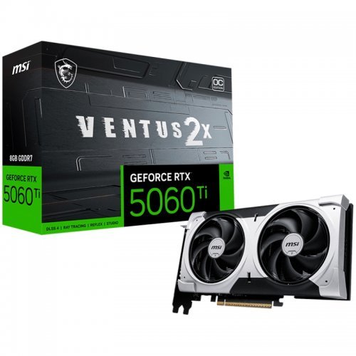Видео карта MSI RTX_5060_TI_8G_VENTUS_2X_OC_PLUS (снимка 1)