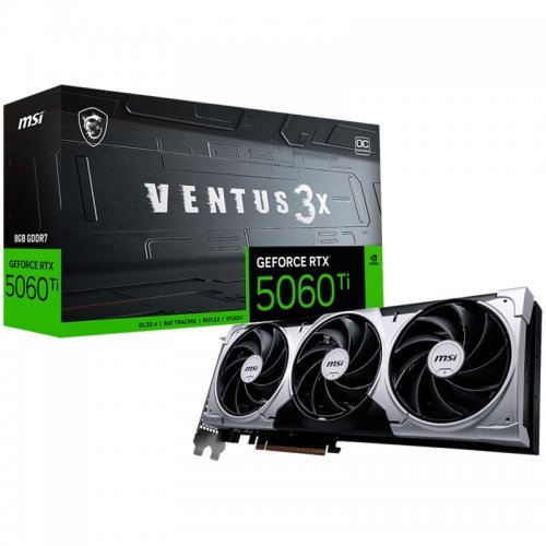 Видео карта MSI RTX_5060_TI_8G_VENTUS_3X_OC (снимка 1)