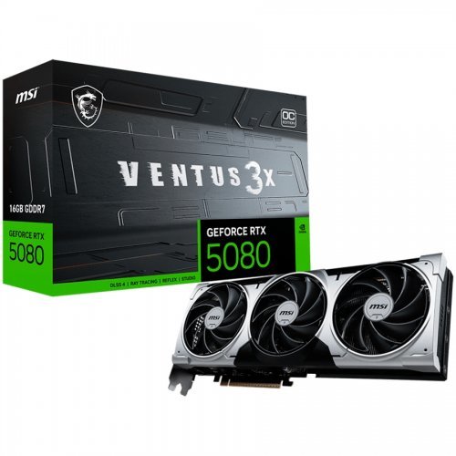 Видео карта MSI RTX_5080_16G_VENTUS_3X_OC_PLUS (снимка 1)