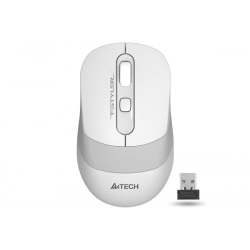Мишка A4Tech FG10 USB WL FSTYLER WHITE 2.4GHZ (снимка 1)