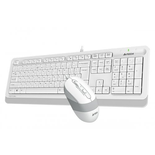 Клавиатура A4Tech F1010 FSTYLER WIRED USB  COMBO SET WHITE (снимка 3)