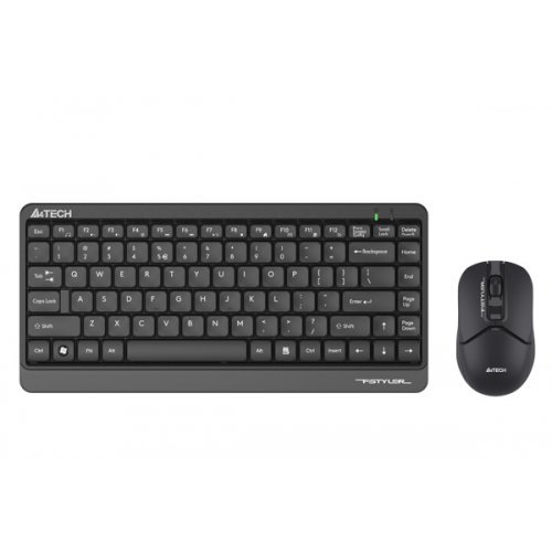 Клавиатура A4Tech FG1112 FSTYL USB DESKTOP BLACK US+BG (снимка 1)
