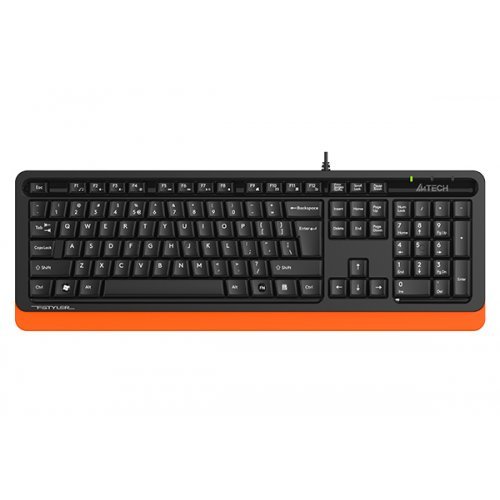 Клавиатура A4Tech FKS10 FSTYLER NATURAL MULTMEDIA KEYBOARD ORANGE US (снимка 1)