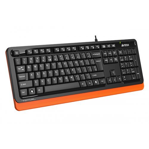 Клавиатура A4Tech FKS10 FSTYLER NATURAL MULTMEDIA KEYBOARD ORANGE US (снимка 2)