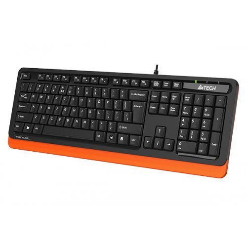 Клавиатура A4Tech FKS10 FSTYLER NATURAL MULTMEDIA KEYBOARD ORANGE US (снимка 3)