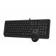 Клавиатура A4Tech F1512  FSTYLER USB DESKT US+BG / FM12+FK15