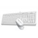 Клавиатура A4Tech F1010 FSTYLER WIRED USB  COMBO SET WHITE