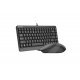 Клавиатура A4Tech F1110 FSTYLER WIRED COMBO SET USB GRAY FM10+FK11 U