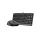 Клавиатура A4Tech F1110 FSTYLER WIRED COMBO SET USB GRAY FM10+FK11 U