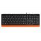 Клавиатура A4Tech FKS10 FSTYLER NATURAL MULTMEDIA KEYBOARD ORANGE US