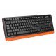 Клавиатура A4Tech FKS10 FSTYLER NATURAL MULTMEDIA KEYBOARD ORANGE US