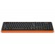 Клавиатура A4Tech FKS10 FSTYLER NATURAL MULTMEDIA KEYBOARD ORANGE US