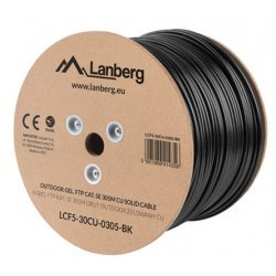 Мрежов кабел Lanberg LCF5-30CU-0305-BK