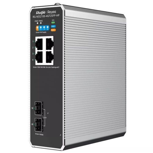 Суич Ruijie NTLHUIJIERGNIS21004GT2SFPH,RG-NIS2100-4GT2SFP-HP (снимка 1)