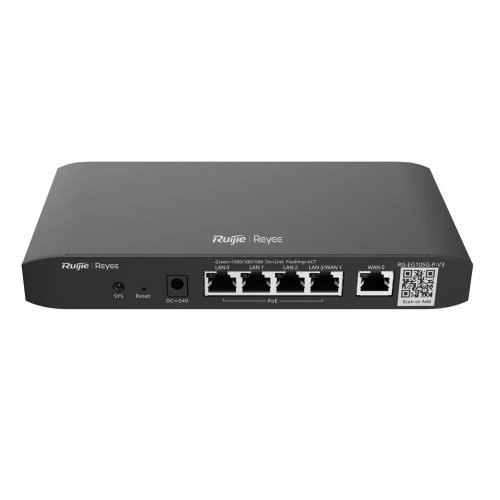 Жичен рутер Ruijie NTLRRUIJIERGEG105GPV3,RG-EG105G-P-V3 (снимка 1)