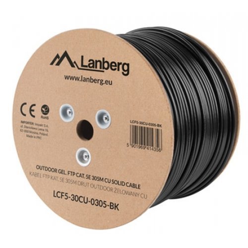 Мрежов кабел Lanberg LCF5-30CU-0305-BK (снимка 1)
