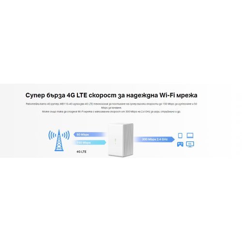 Безжичен рутер Mercusys MB110-4G (снимка 5)