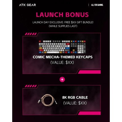 Клавиатура ATK RS6-ULTRA-SAKURA-GJ (снимка 10)