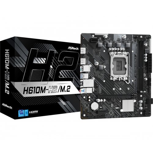 Дънна платка ASRock H610M-H2/M.2 (снимка 1)