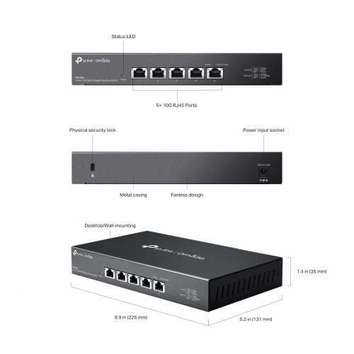 Суич TP-Link DS105X (снимка 5)