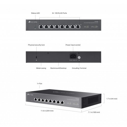 Суич TP-Link DS1008X (снимка 6)