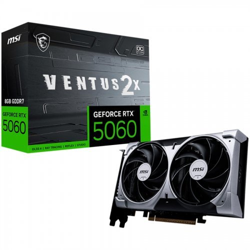 Видео карта MSI RTX_5060_8G_VENTUS_2X_OC (снимка 1)