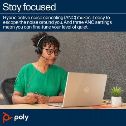 Колцентър слушалка HP 8X223AA (снимка 10)