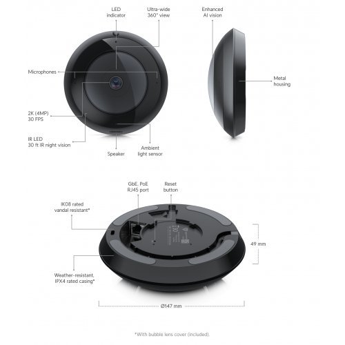 IP камера Ubiquiti UVC-AI-360 (снимка 10)