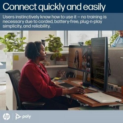 Колцентър слушалка HP 8X216AA (снимка 8)