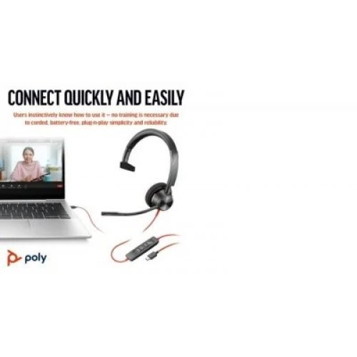 Колцентър слушалка HP 8X215AA (снимка 6)