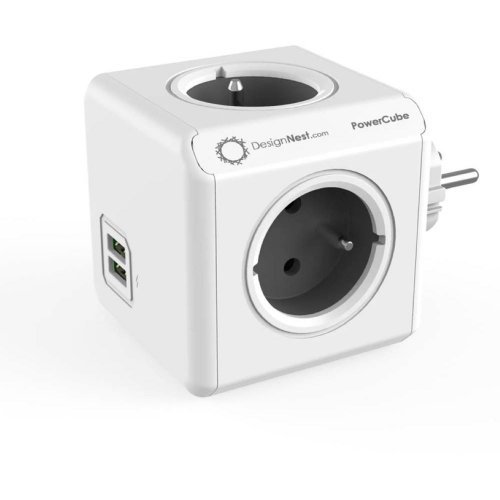 Разклонител DesignNest 1202GY-DEOUPC (снимка 1)
