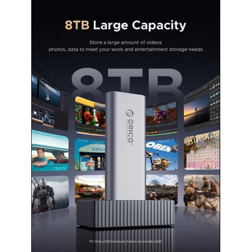 Кутия за диск Orico IT18C3-GY-BP (снимка 6)