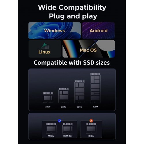 Кутия за диск Orico IT18C3-GY-BP (снимка 11)