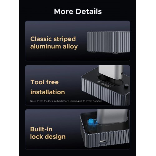 Кутия за диск Orico IT18C3-GY-BP (снимка 13)