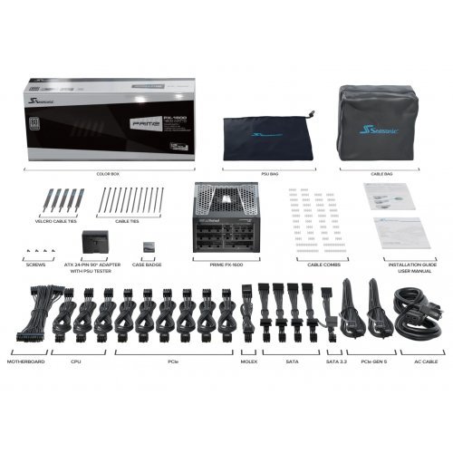 Захранващ блок Seasonic SSR-1600TR2-ATX3.1 (снимка 12)