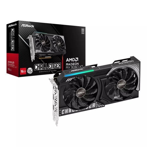 Видео карта ASRock VCRASROCKRX9060XTCL16GO,RX9060XT CL 16GO (снимка 1)