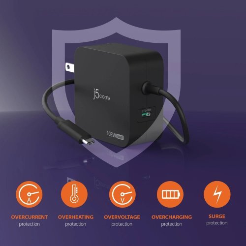 Захранващ адаптер за лаптоп j5Create JUP25102V (снимка 6)