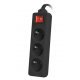 Разклонител Lanberg PS1-03E-0300-BK