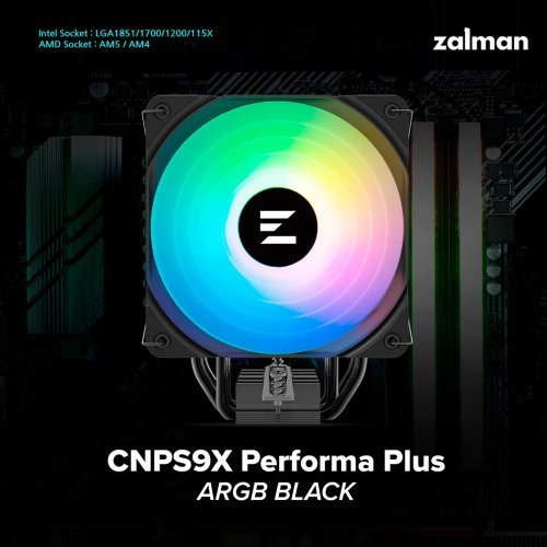 Охлаждане Zalman CNPS9X-PRF-PLUS-ARGB-BK (снимка 13)