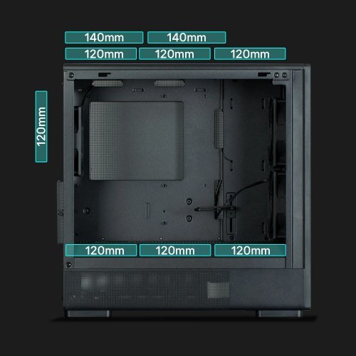 Компютърна кутия Zalman P10-NAMU-BLACK (снимка 17)