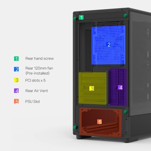 Компютърна кутия Zalman P10-NAMU-BLACK (снимка 20)