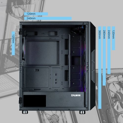 Компютърна кутия Zalman I3-NEO-ARGB-BLACK (снимка 19)
