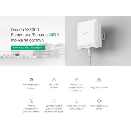Access Point TP-Link EAP650 D120-Outdoor (снимка 10)