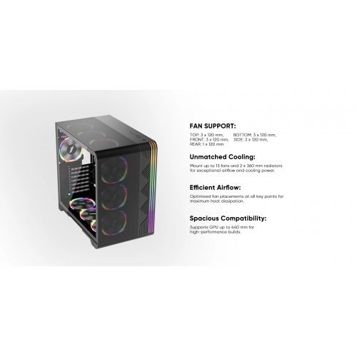 Компютърна кутия 1stPlayer VT7-BK (снимка 7)