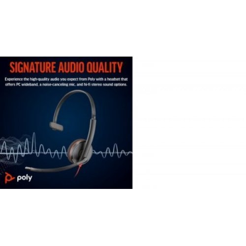 Колцентър слушалка Poly 8X214AA (снимка 6)