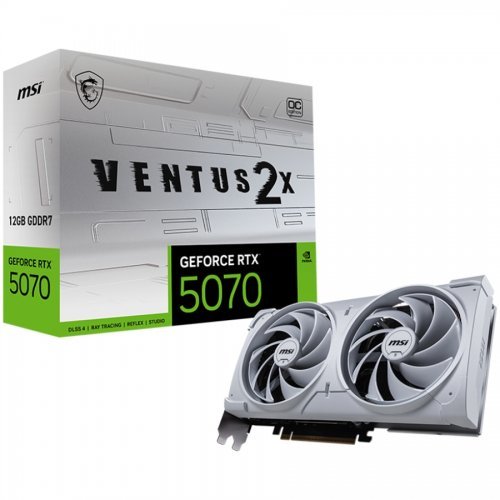 Видео карта MSI RTX_5070_12G_VENTUS_2X_OC_WHITE (снимка 1)